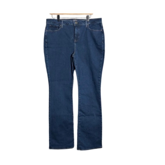 NYDJ Barbara Bootcut Jeans Quinn Blue Lift Tuck Size 16 - Picture 3 of 12